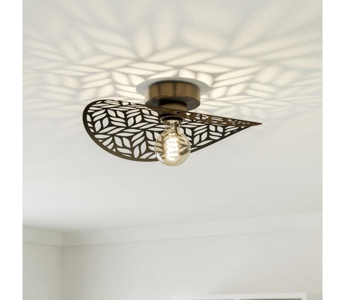 Eglo 44123 - Stropné svietidlo SWABY 1xE27/60W/230V priemer 40 cm bronzové 44123