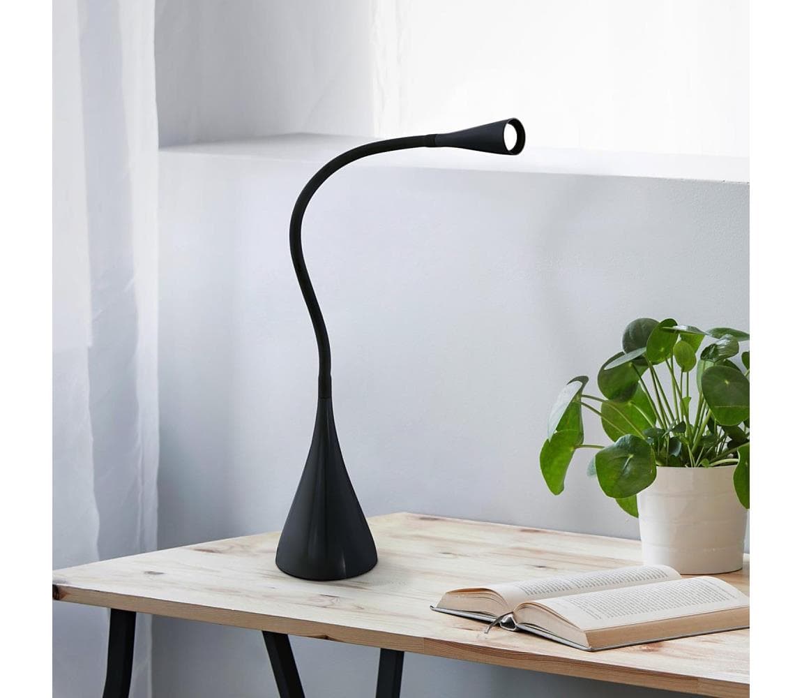 Eglo 64975 - LED Stmievateľná stolná lampa SNAPORA PRO LED/3,5W/230V 3000K čierna 64975