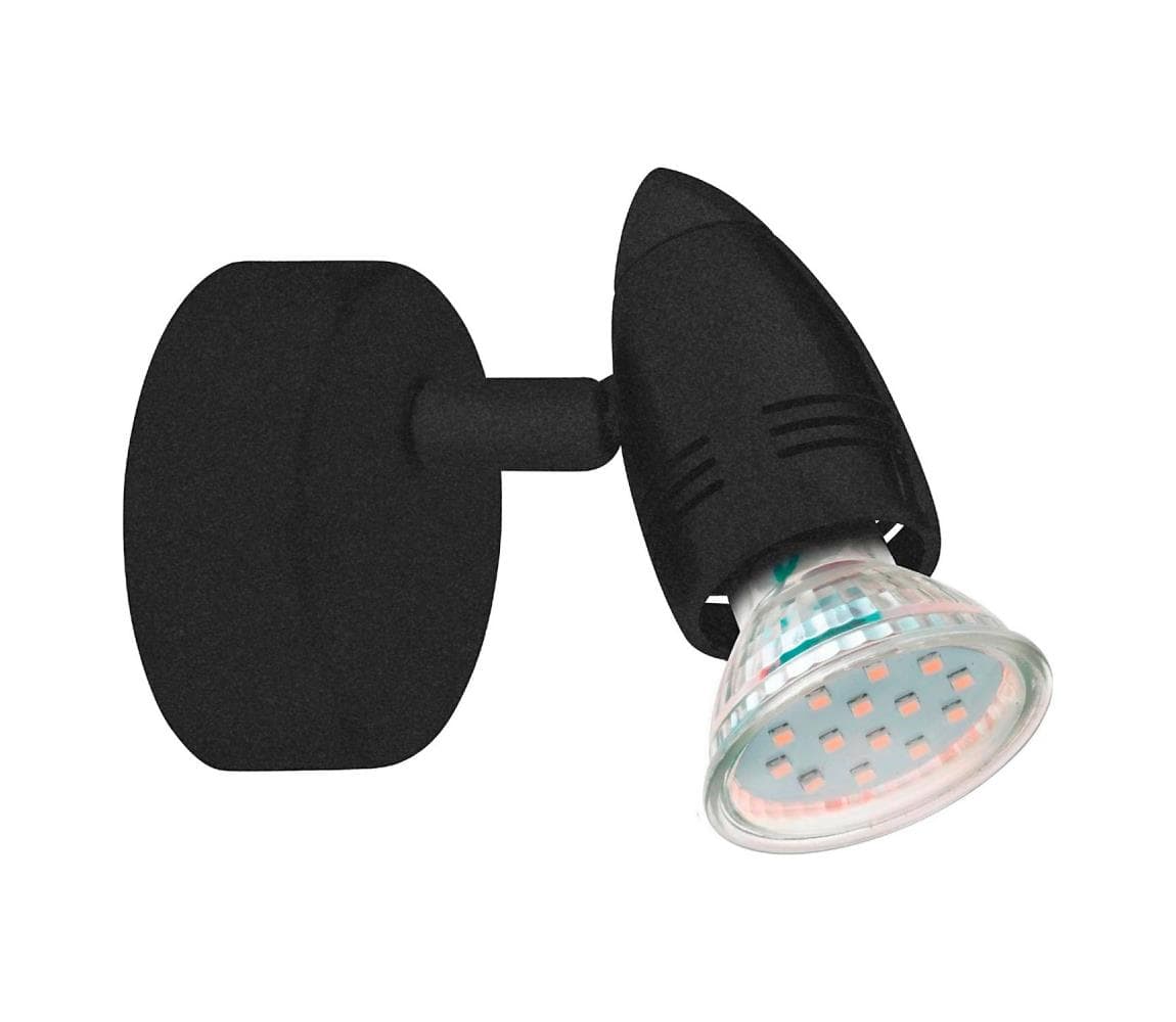 Eglo 780443 - LED Nástenné bodové svietidlo SABADELL 1xGU10/2,8W/230V 3000K čierna 780443