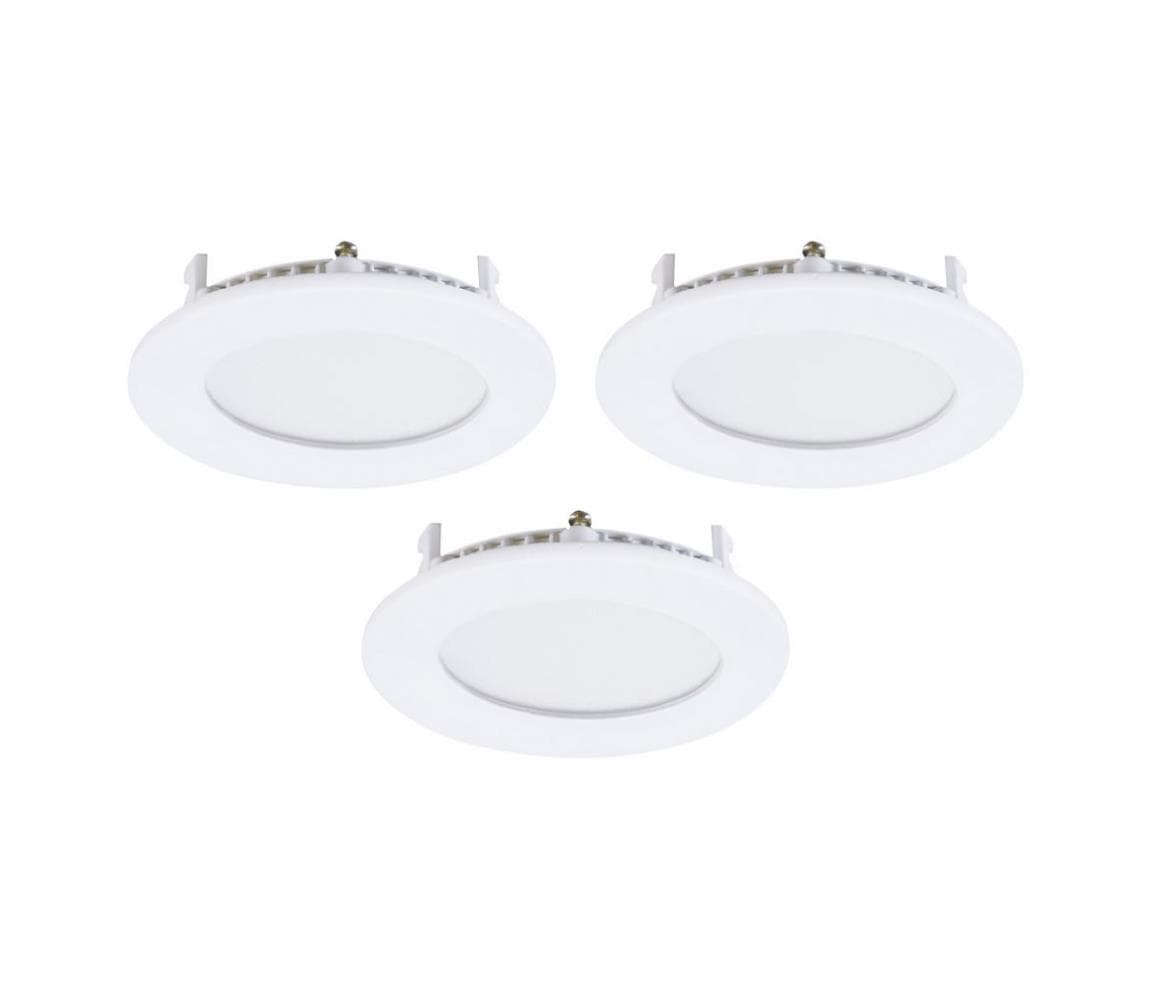 Eglo 79072 - SADA 3× LED zapustených stropných svietidiel FUEVA-RW 1×LED/2,8W/230V 79072