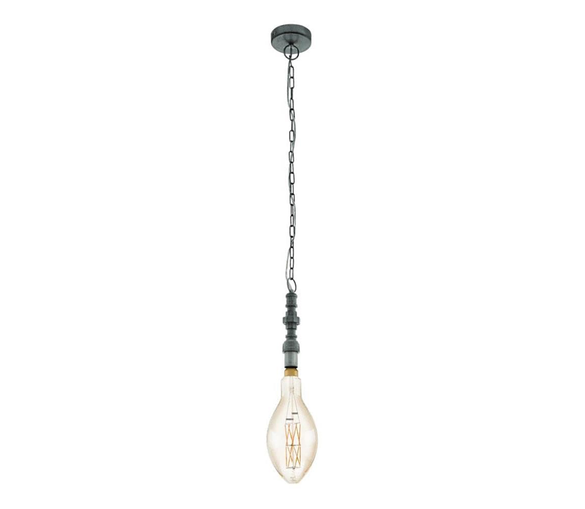 Eglo 79407 - LED luster na reťazi PENSILVA 1xE27/8W/230V čierna 79407