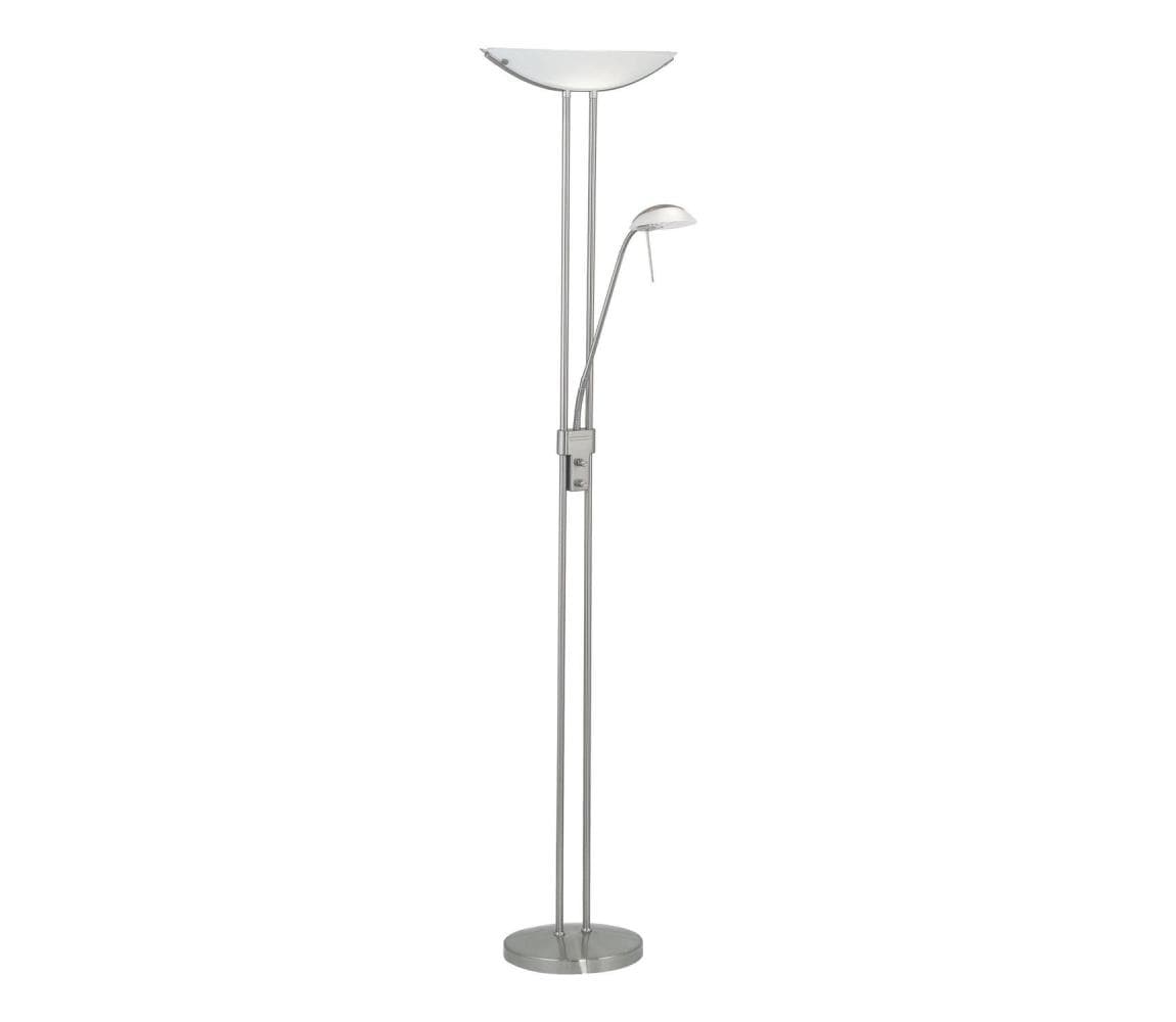 EGLO 85971 - Stmievateľná stojacia lampa BAYA 1xR7s/230W+1xG9/33W matný chróm 85971