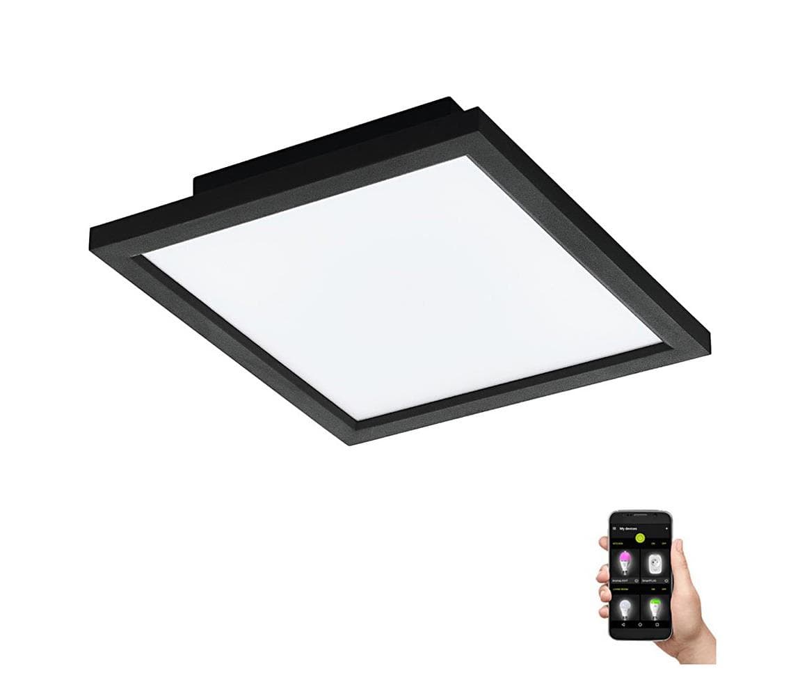 Eglo 900049 - LED Stmievateľné stropné svietidlo SALOBRENA-Z LED/15,3W/230V čierna 900049