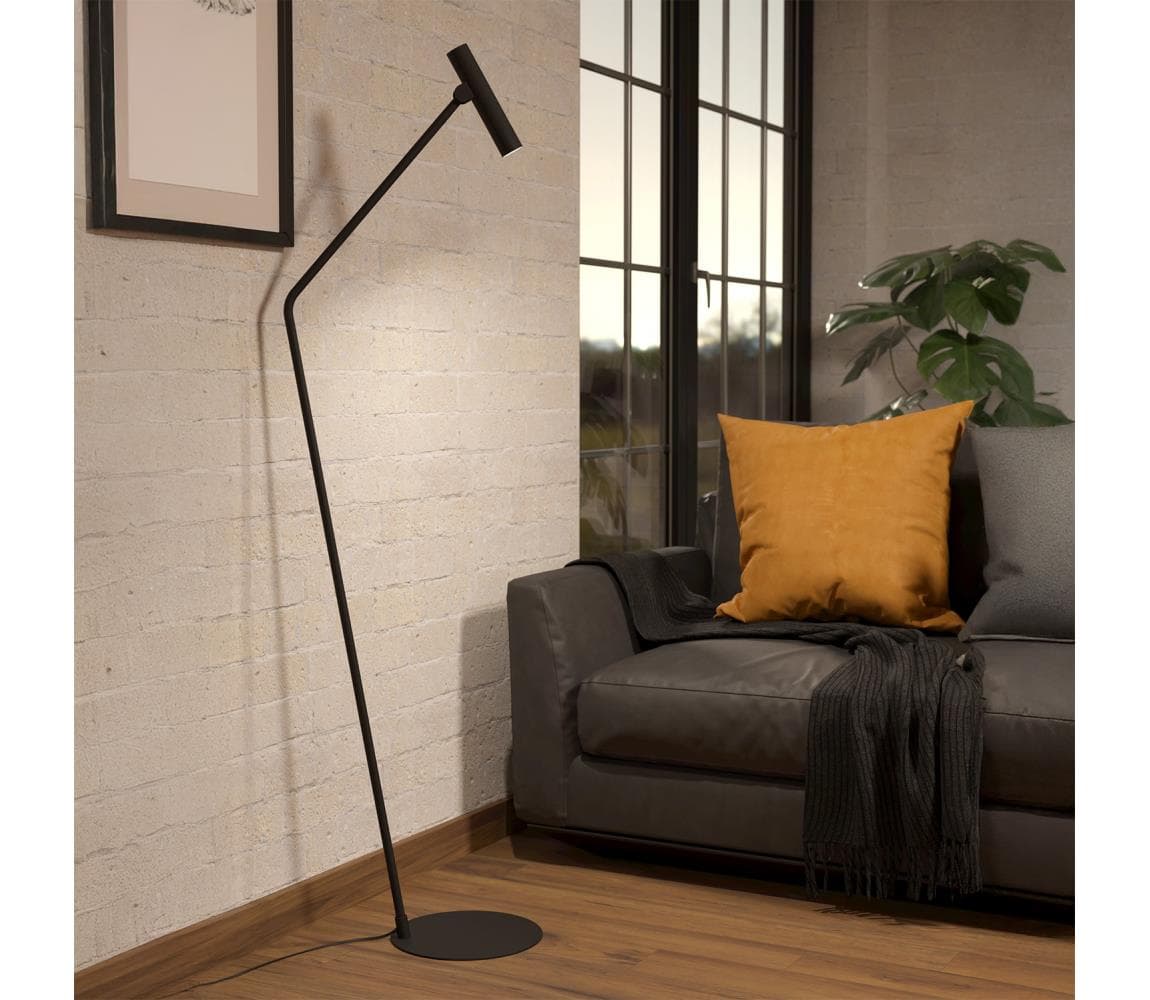 Eglo 900909 - LED Stojacia lampa ALMUDAINA LED/5W/230V 3000K čierna 900909