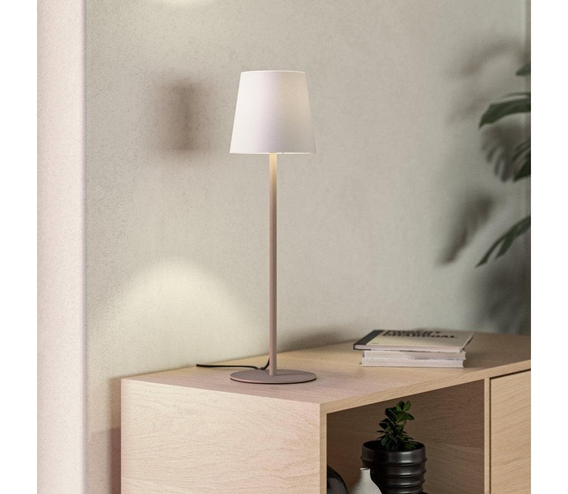 Eglo 901128 - Stolná lampa FIORANA 1xE14/40W/230V krémová/biela 901128