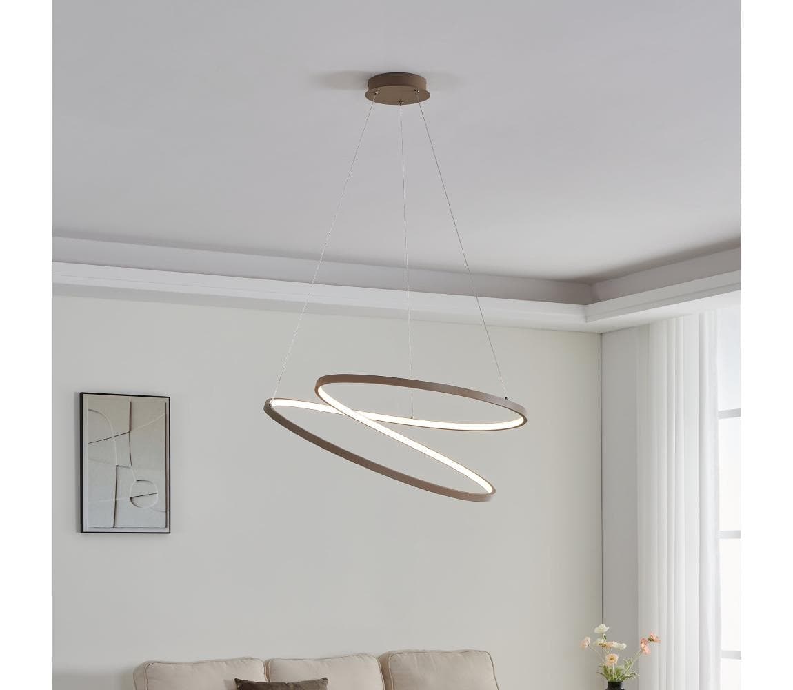 Eglo 901141 - LED Luster na lanku RUOTALE LED/42W/230V 3000K béžová 901141