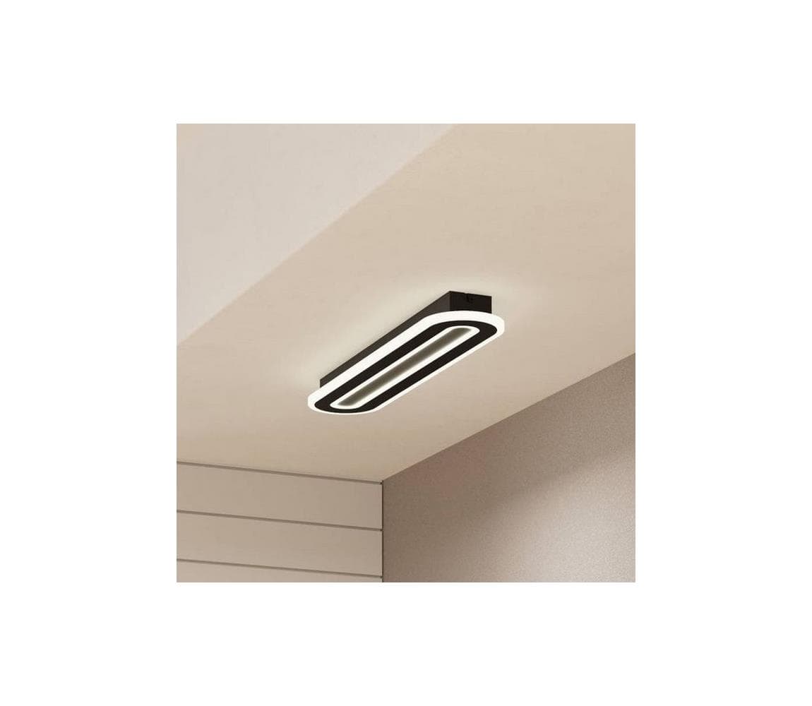Eglo 901243 - LED Stmievateľné stropné svietidlo MACCHIONI LED/20W/230V čierna + DO 901243