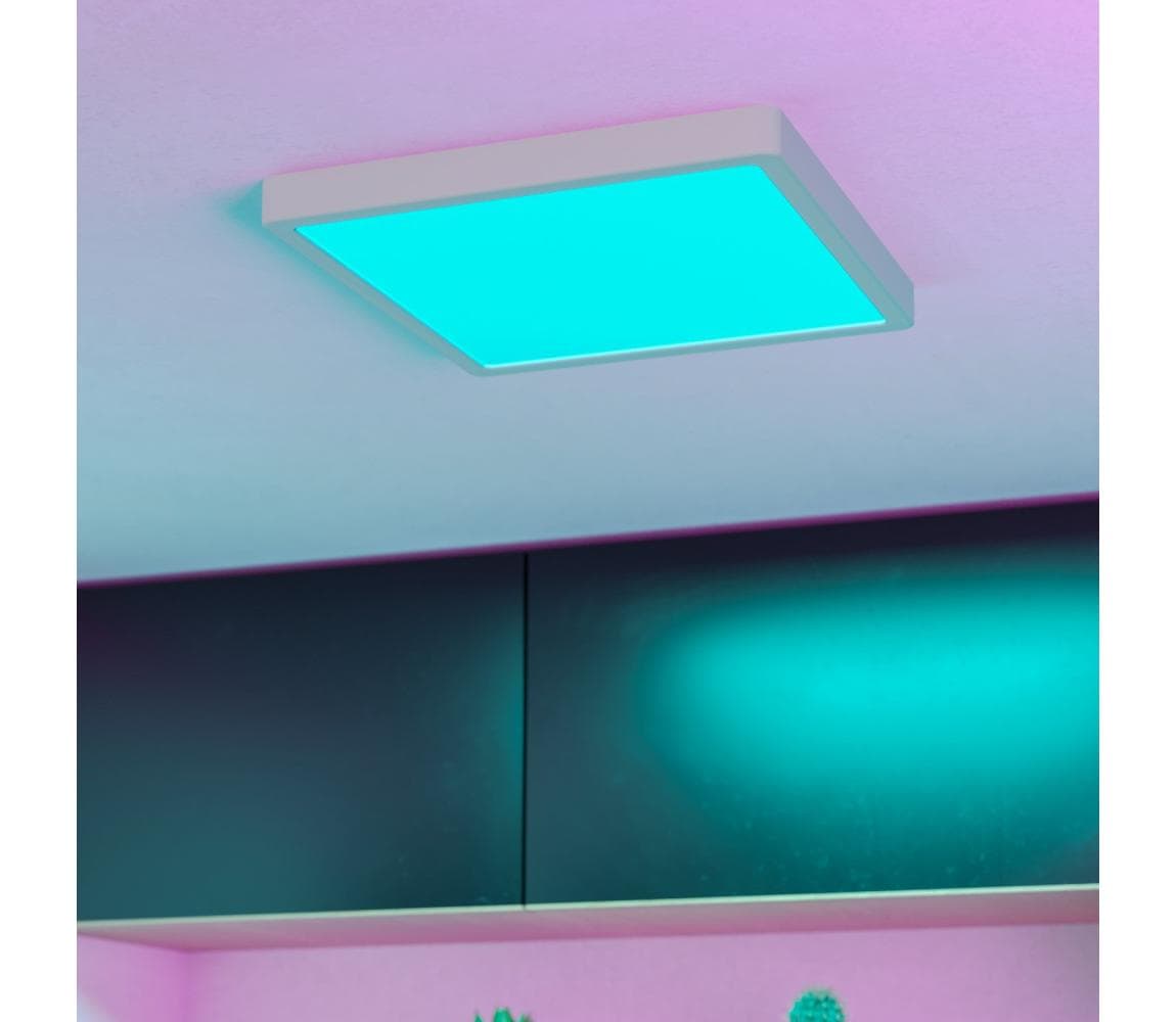 Eglo 901379 - LED RGBW stmievateľné dymové stropné svietidlo FUEVA-Z LED/13,5W/230V 29,5cm IP44 biela 901379