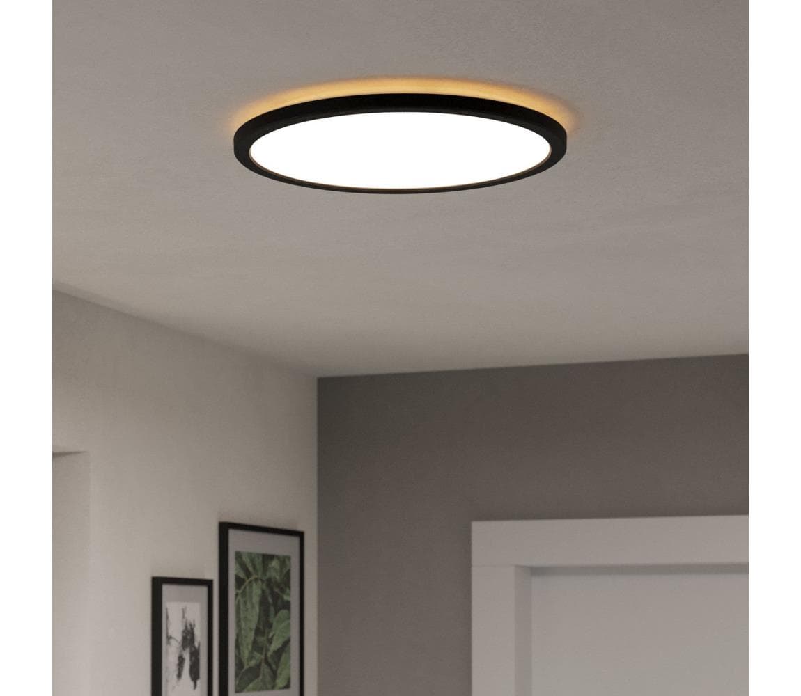 Eglo 901454-LED St. kúpeľ. svietidlo ROVITO-R 18,5W/230V pr.38,9cm IP44 černá+DO 901454