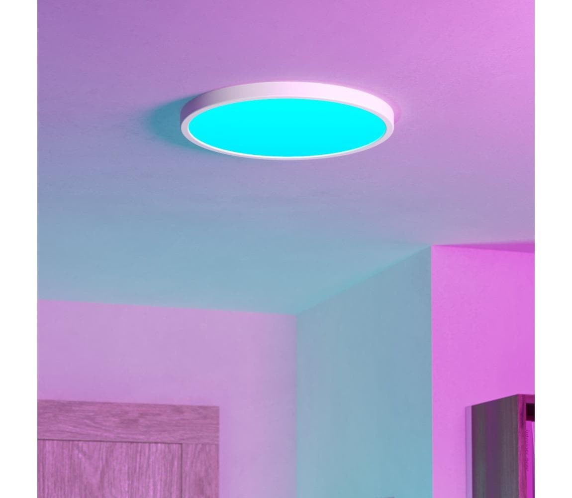 Eglo 901726 -LED RGBW stmievateľné kúpeľňové stropné svietidlo FUEVA-Z LED/17,5W/230V 38,9cm IP44 biela 901726