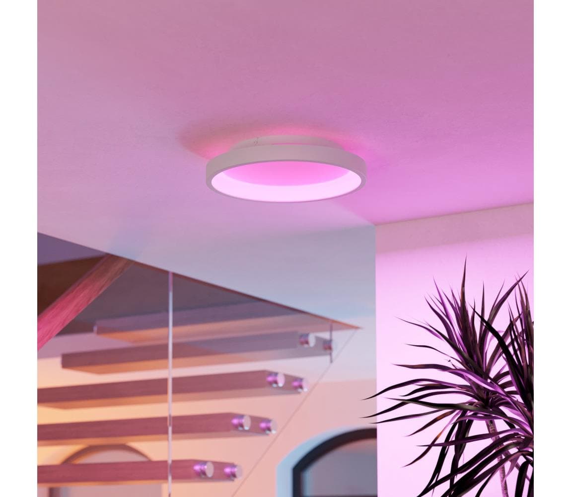 Eglo 901912 - LED RGBW stmievateľné stropné svietidlo LORETELLO-Z LED/19,6W/230V priemer 35 cm biela 901912
