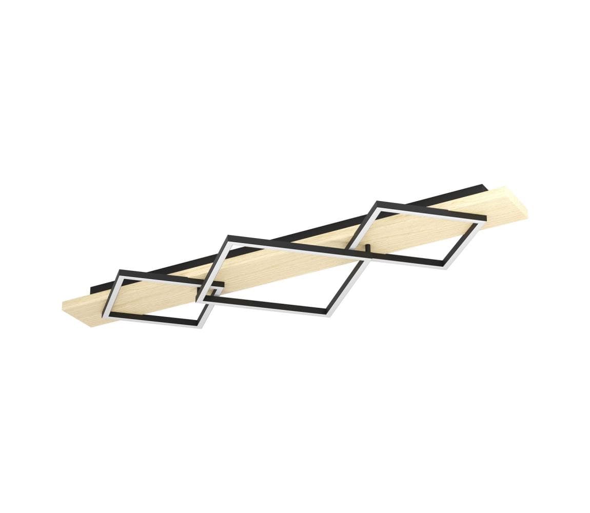 Eglo 901931 - LED Stropné svietidlo BOYA 2xLED/13W/230V + LED/16W čierna/béžová 901931