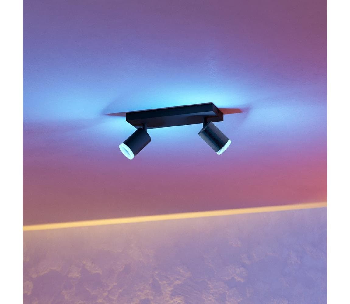 Eglo 901941 - LED RGBW stmievateľné bodové svietidlo MELITELLO-Z 2xLED/3,7W/230V čierna 901941