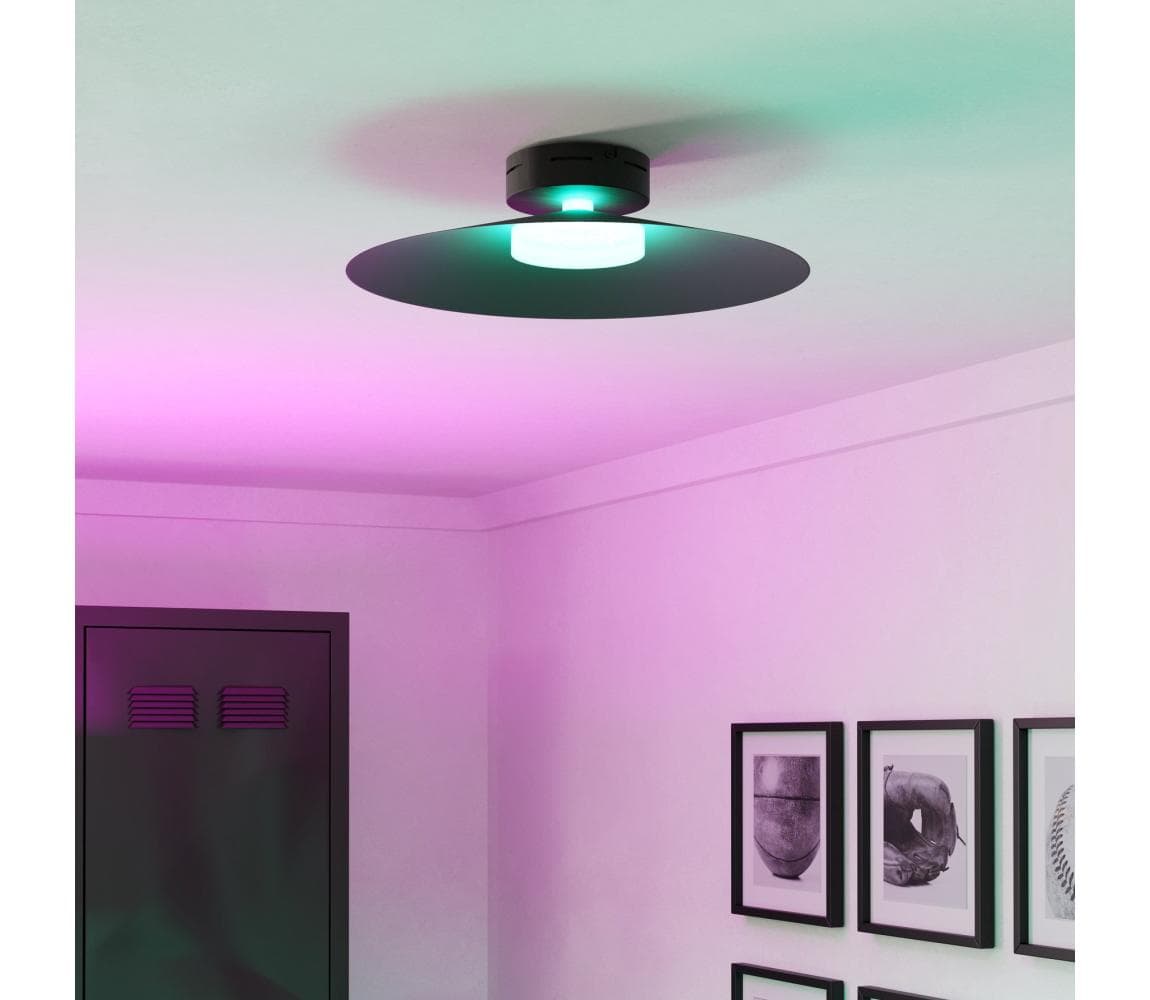 Eglo 902182 - LED RGBW stmievateľné stropné svietidlo CONOMAVILLA-Z LED/15,5W/230V čierne 902182
