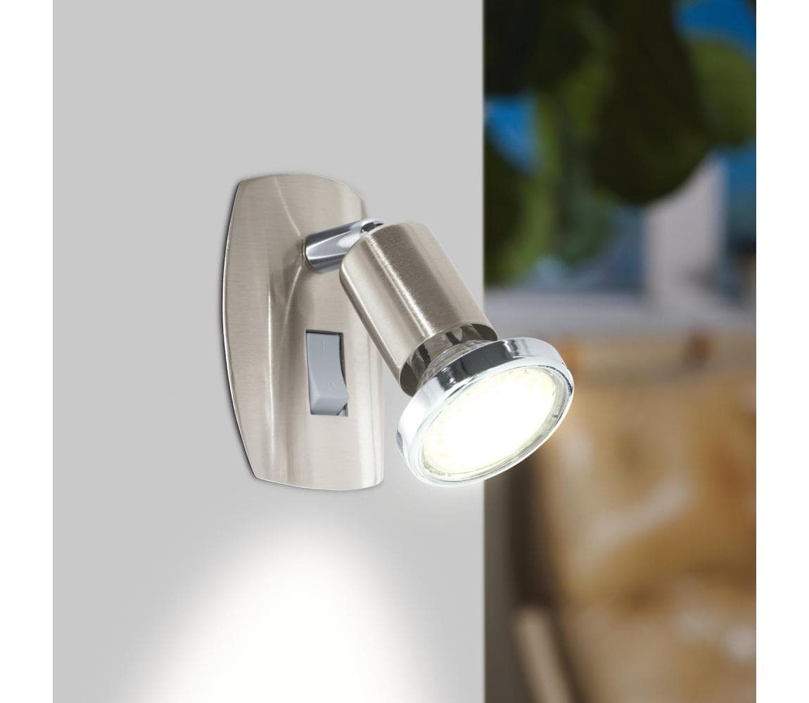 Eglo 902364 - LED svietidlo do zásuvky MINI 1xGU10/2,8W/230V matný chróm 902364
