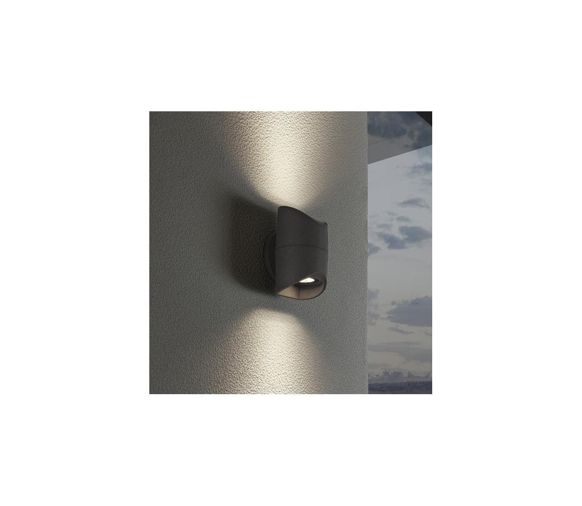 Eglo 95076 - Vonkajšie nástenné svietidlo ABRANTES 2xLED/6W/230V IP44 95076