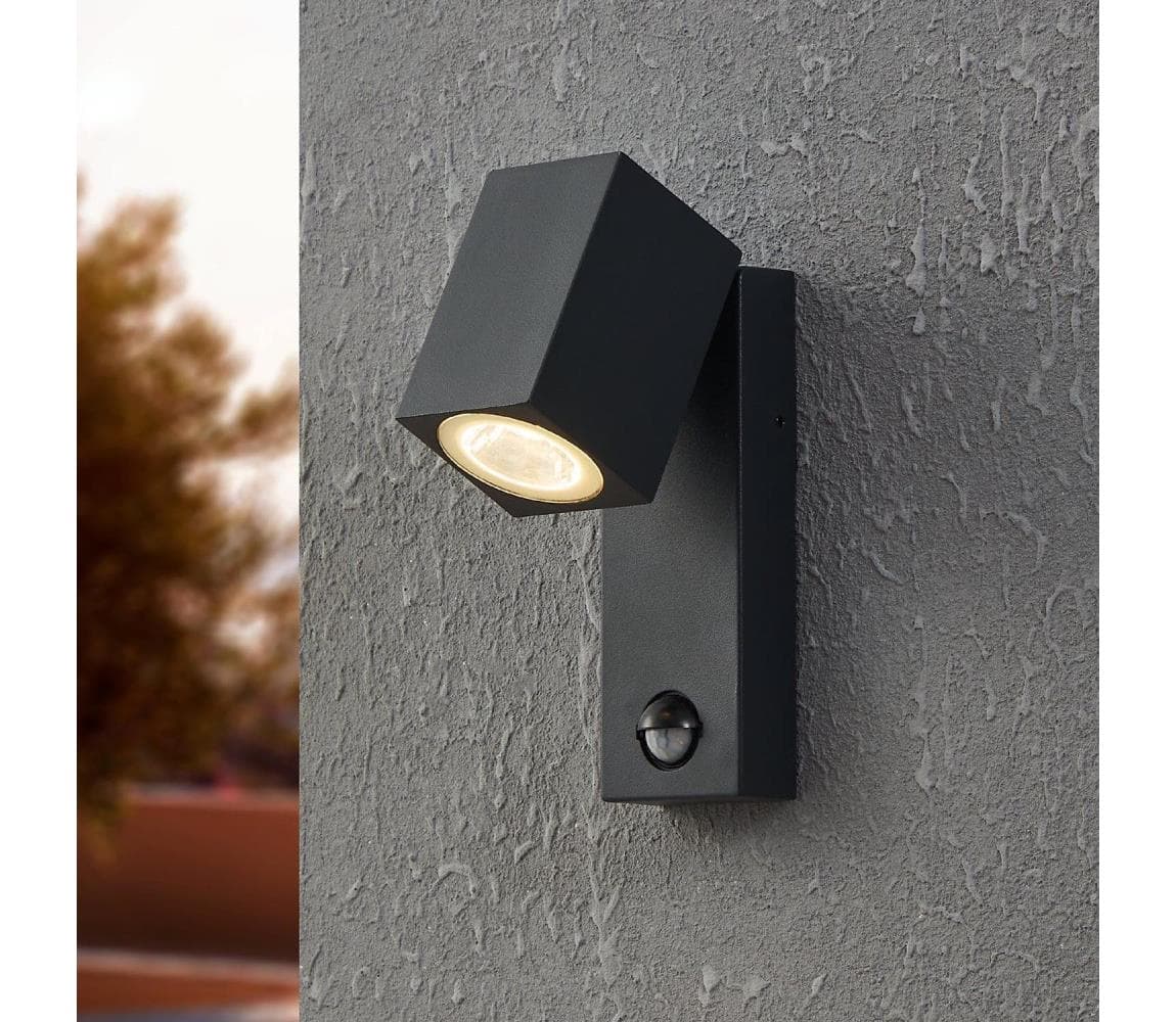 Eglo 96287 - LED Vonkajšie nástenné svietidlo s čidlom SAKEDA LED/5W/230V 96287