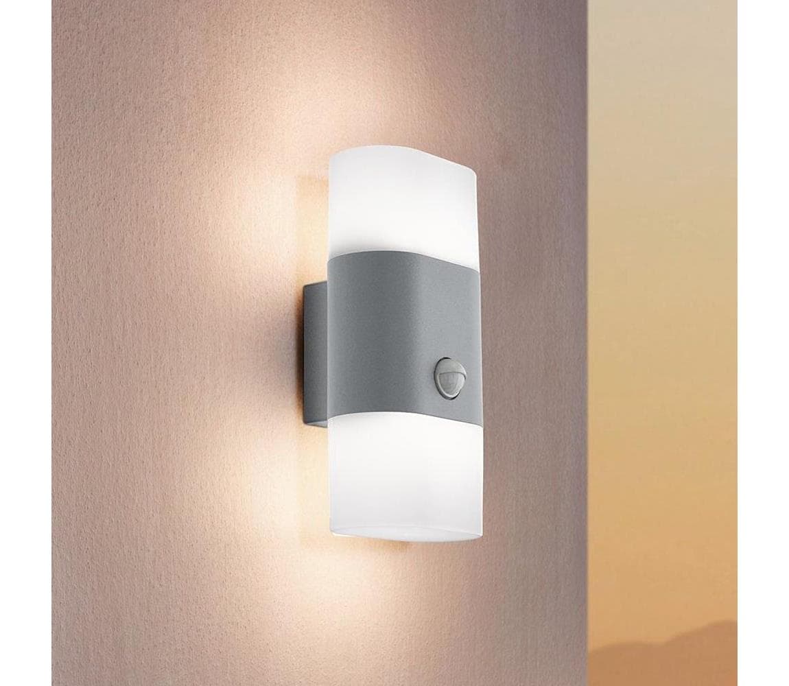 Eglo 97313 - LED Vonkajšie nástenné svietidlo so senzorom FAVRIA 1 2xLED/5,5W/230V 97313