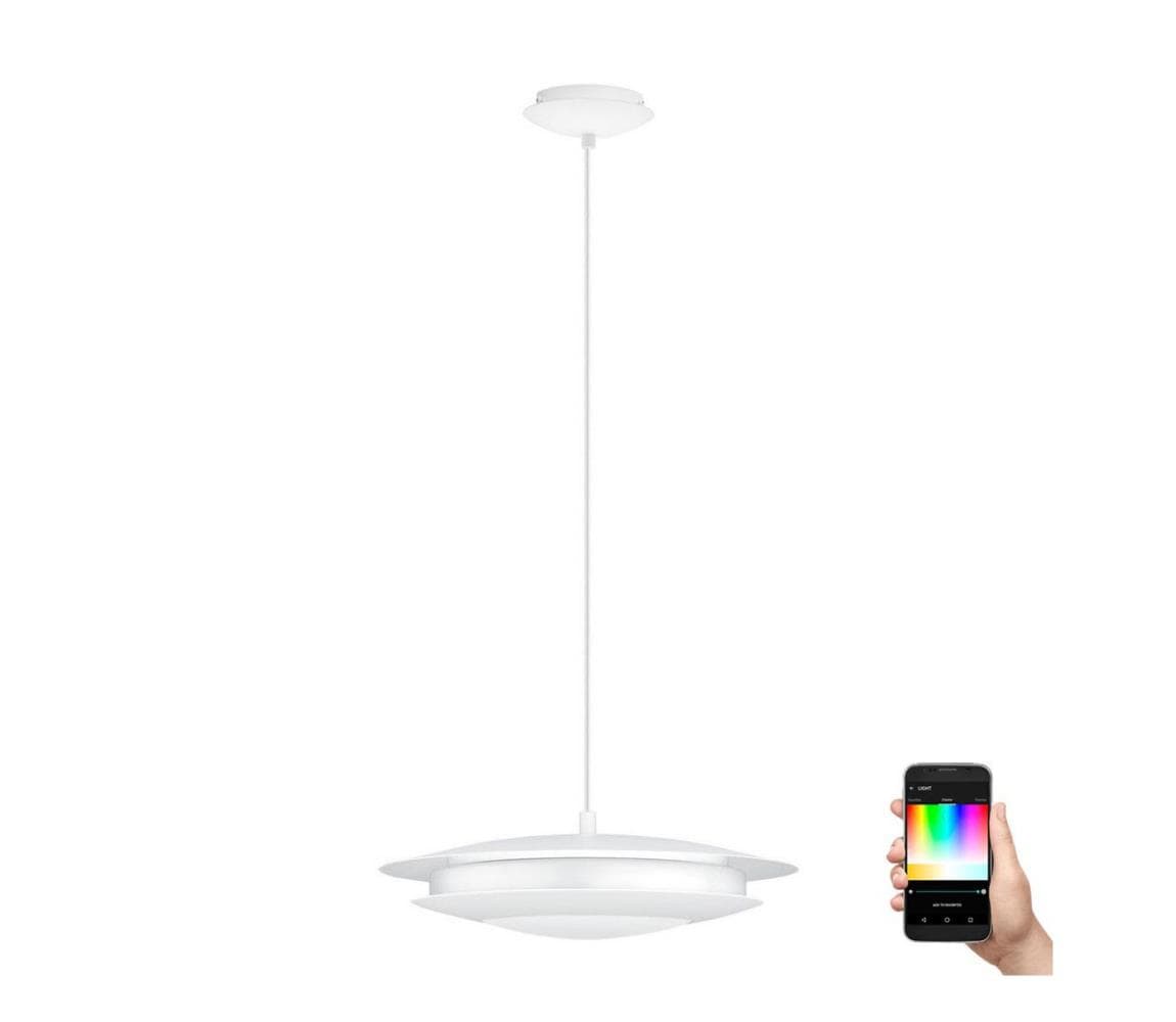 Eglo 98041 - LED RGB Stmievateľný luster na lanku MONEVA-C LED/18W/230V 98041