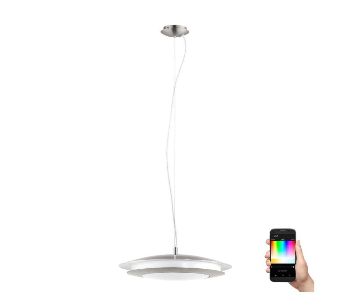 Eglo 98044 - LED RGB Stmievateľný luster na lanku MONEVA-C LED/27W/230V 98044