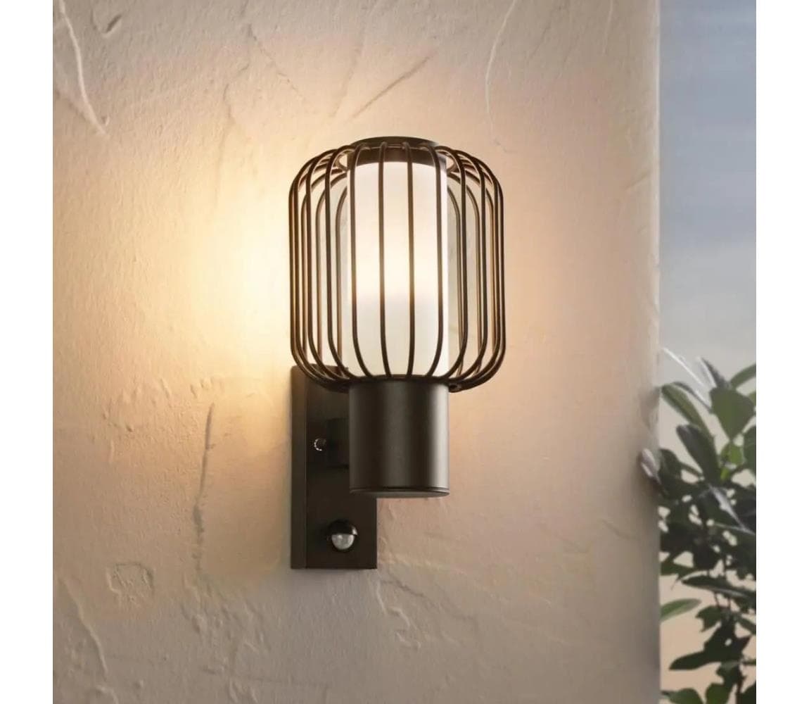 Eglo 98722 - Vonkajšie nástenné svietidlo so senzorom RAVELLO 1xE27/28W/230V IP44 98722