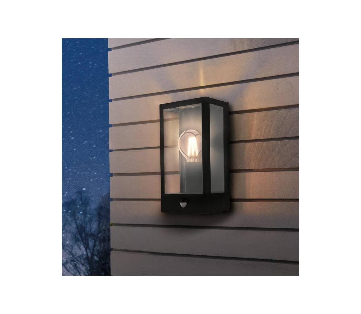 Eglo 99587 - Vonkajšie nástenné svietidlo so senzorom ALAMONTE 1xE27/60W/230V IP44 99587