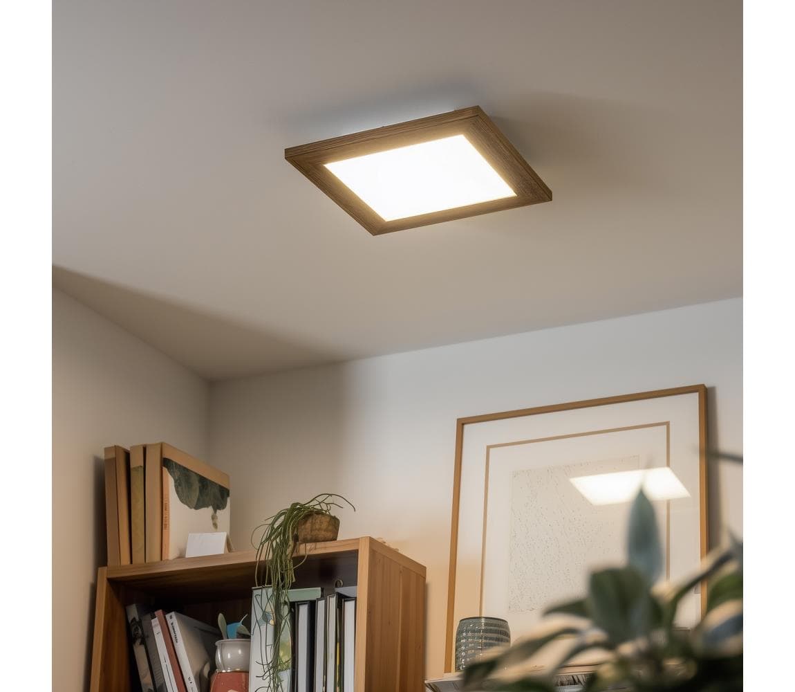 Eglo - LED RGBW stmievateľný povrchovo montovaný panel SALOBRENA-C LED/16W/230V hnedý + DO 1xEG32546+1xEG99431