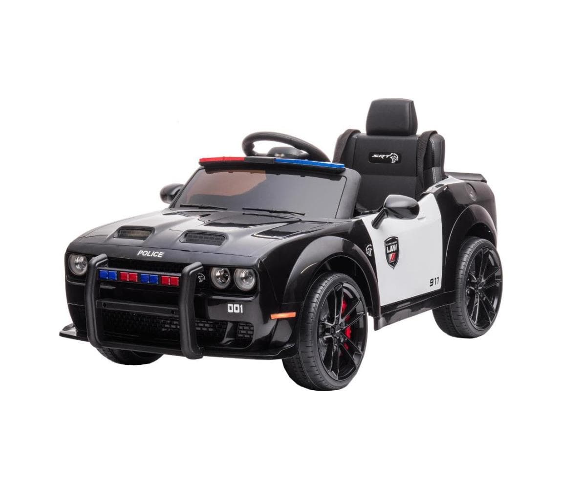 Buddy Toys Elektrické autíčko Dodge Challenger Policie 50W/4500 mAh čierno-biele 57002362
