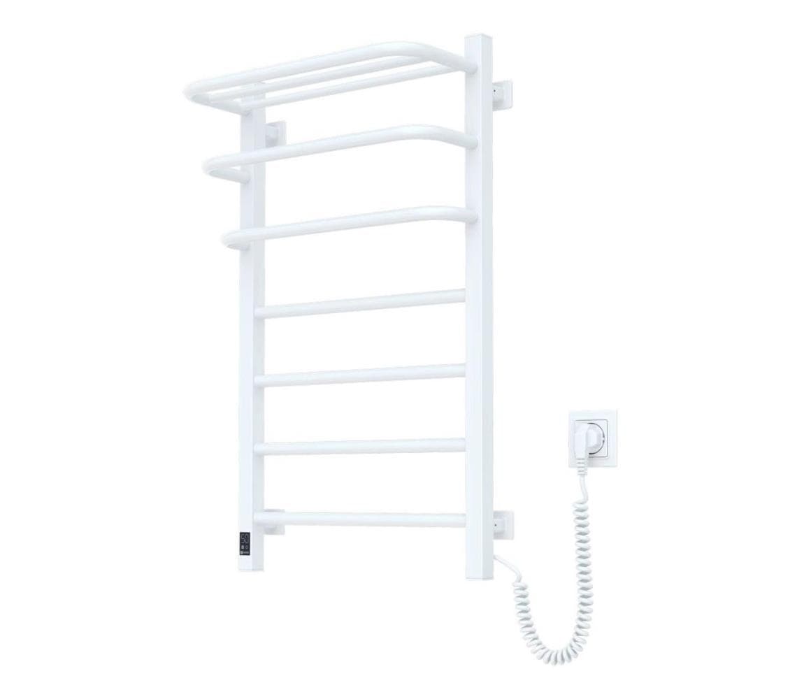 Navin Elektrický sušiak na uteráky s termostatom FORTIS 155W 80x48 cm IP44 biely pravý 12-153053-4880