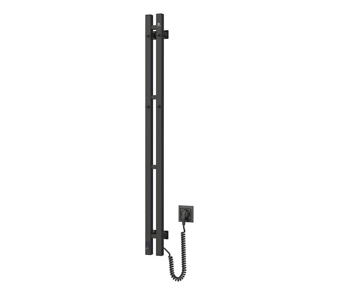Navin Elektrický sušiak na uteráky s termostatom SILOUETTE 70W 120x9 cm čierny pravý 12-234053-0912