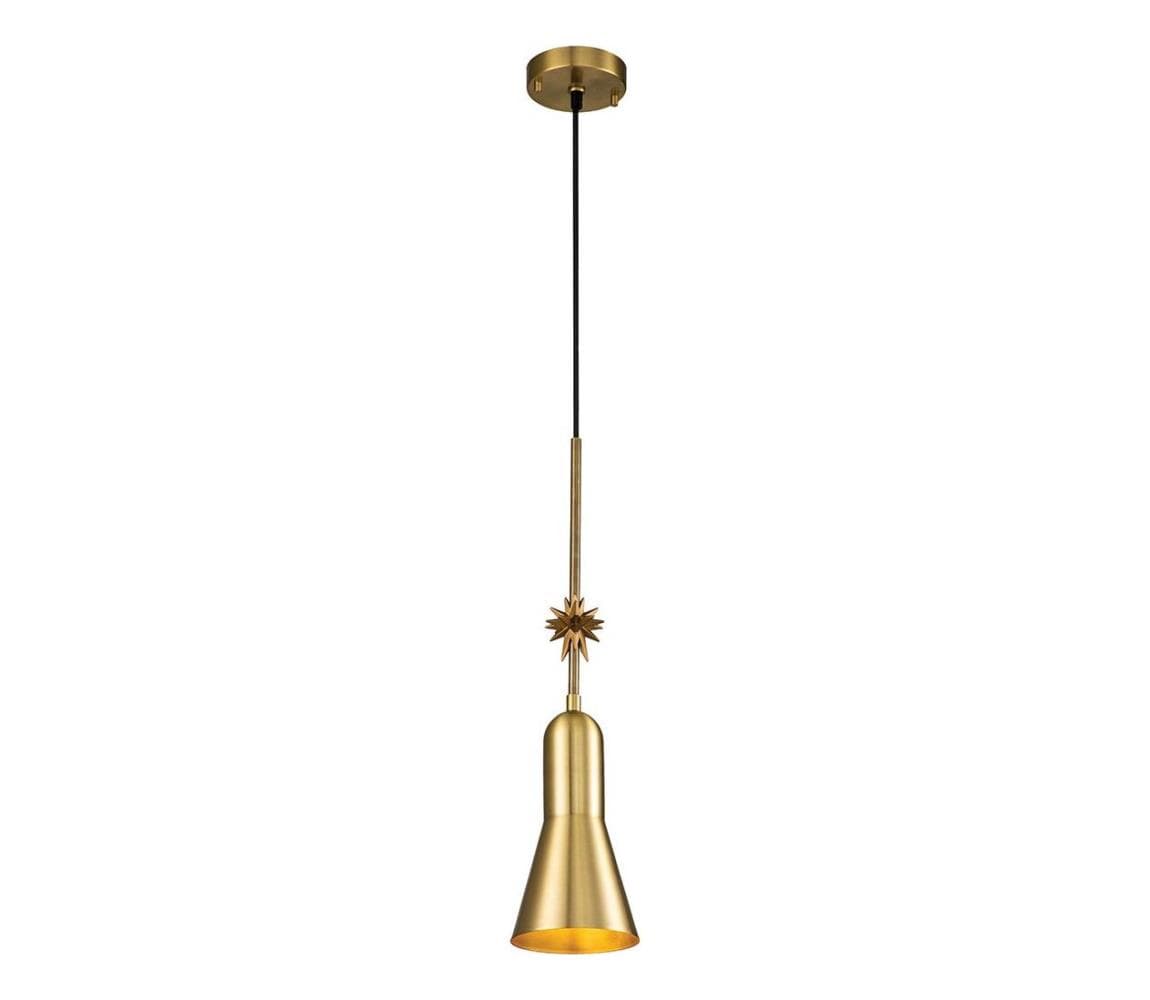 Elstead ETOILE-P-S-AB - Luster na lanku ETOILE 1xE27/60W/230V pr. 13,3 cm zlatá ETOILE-P-S-AB