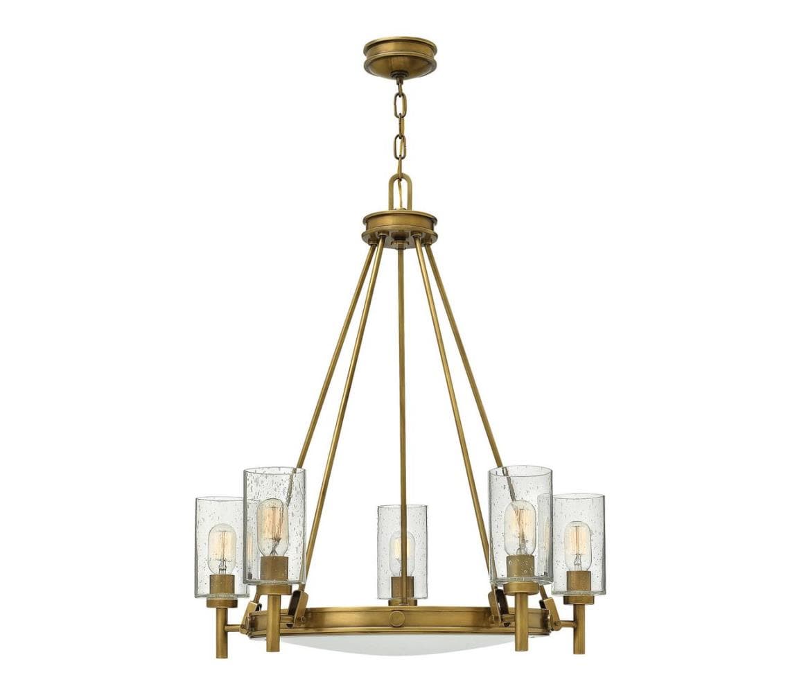 Elstead HK-COLLIER5 - Luster na reťazi COLLIER 5xE27/100W/230V HK-COLLIER5
