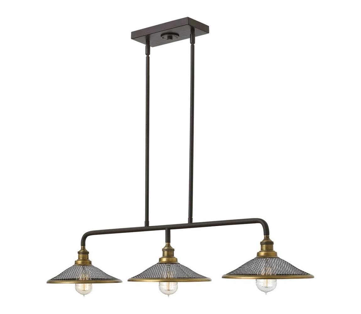 Elstead HK-RIGBY-ISLE-KZ - Luster na tyči RIGBY 3xE27/60W/230V HK-RIGBY-ISLE-KZ