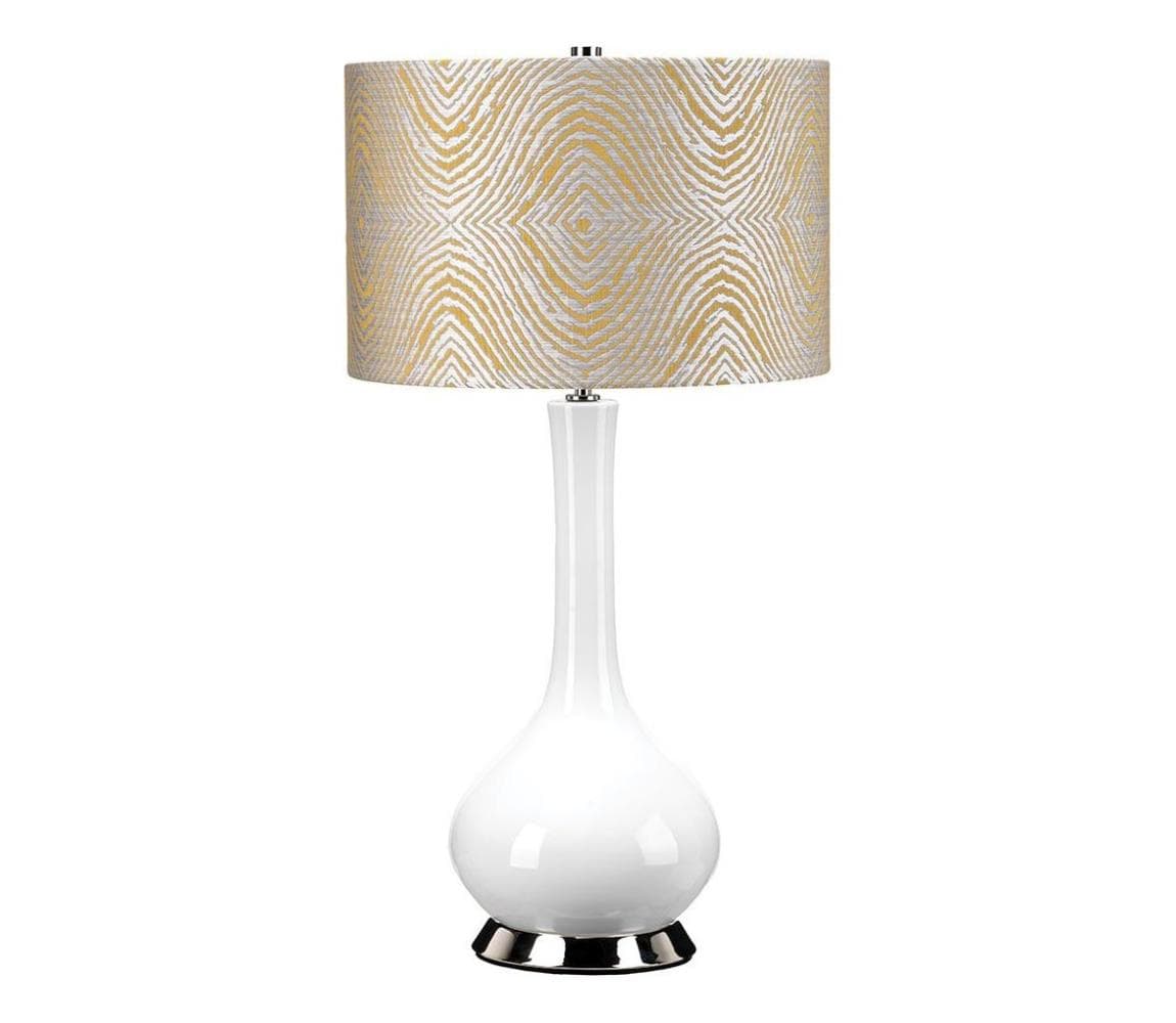 Elstead MILO-PN-TL-PSM - Stolná lampa MILO 1xE27/60W/230V šedá/zlatá MILO-PN-TL-PSM