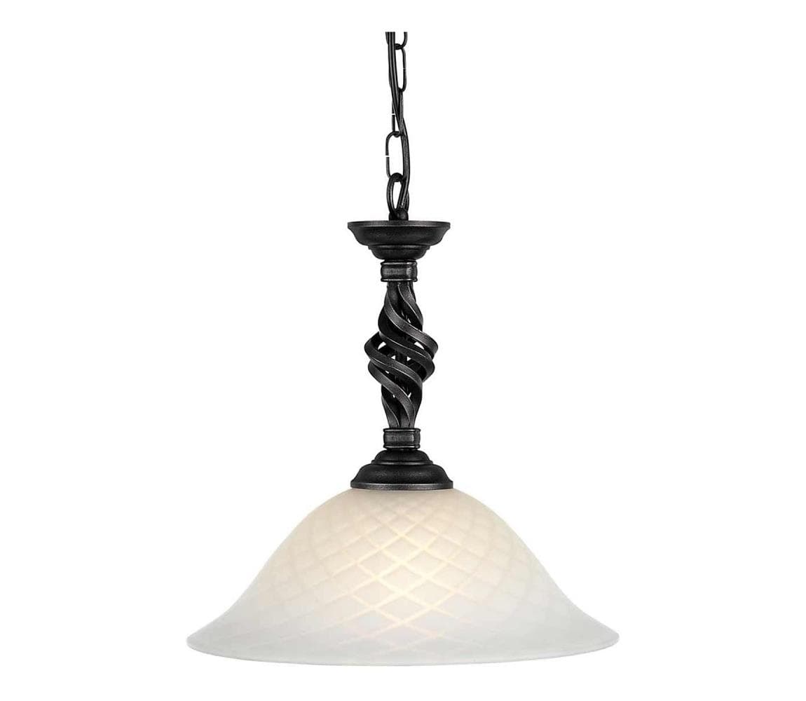 Elstead PB-P-BLACK - Luster na reťazi PEMBROKE 1xE27/60W/230V PB-P-BLACK