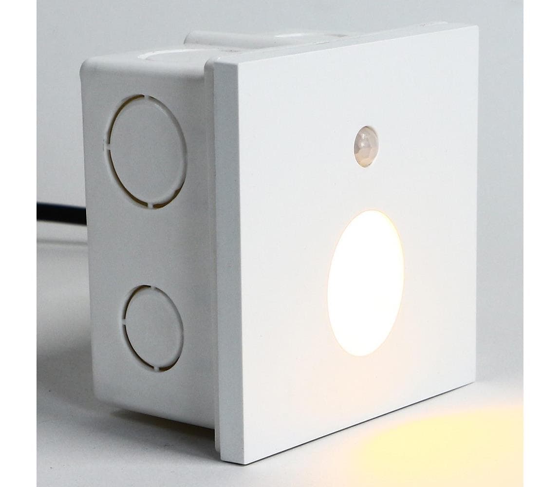 Emithor - LED Schodiskové svietidlo so senzorom OLIVE LED/1W/230V biela