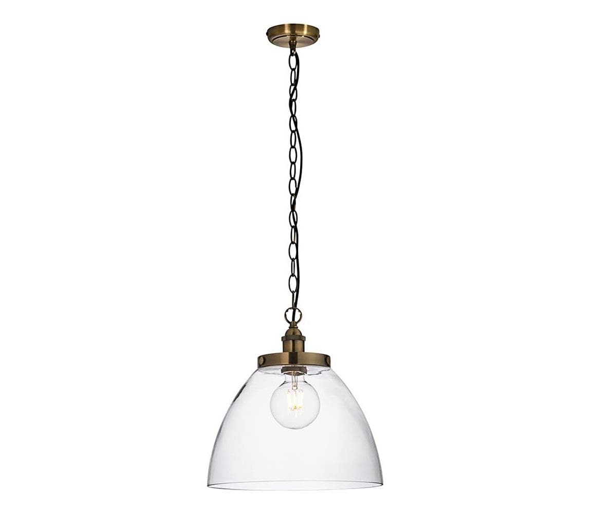 Endon 102926 - Luster na reťazi HANSEN 1xE27/10W/230V mosadz 102926