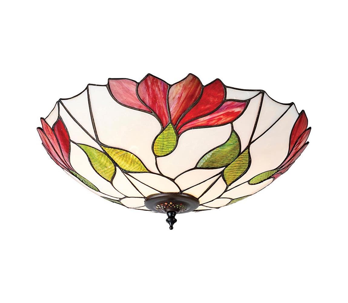Endon 63960 - Stropné svietidlo Tiffany BOTANICA 2xE27/60W/230V priemer 45 cm 63960