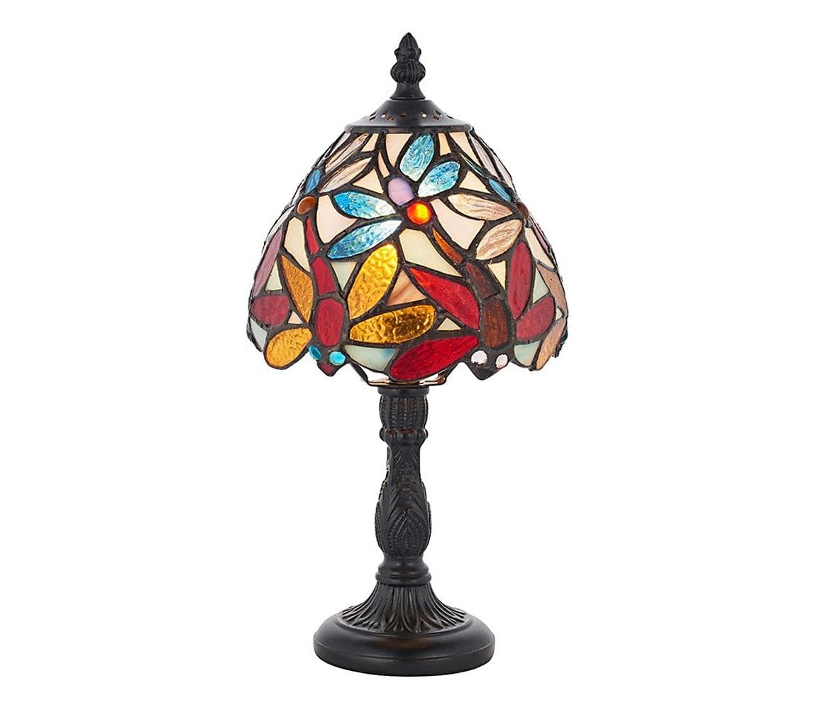 Endon 64246 - Stolová lampa Tiffany LORETTE 1xE14/40W/230V pr. 15 cm 64246