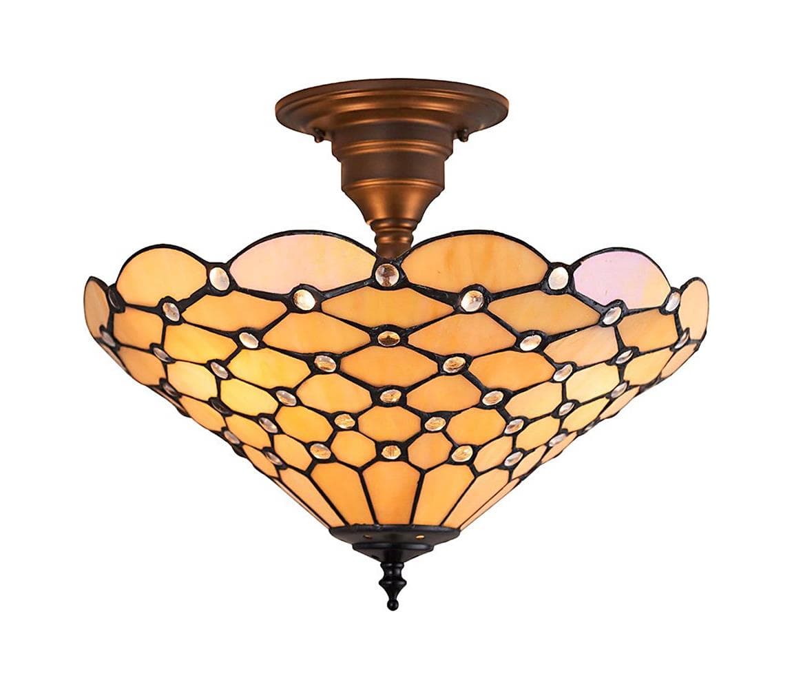 Endon 64300 - Prisadený luster Tiffany PEARL 3xE27/60W/230V pr. 37 cm 64300