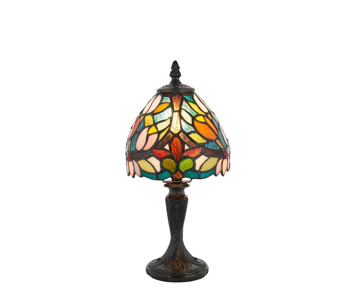 Endon 64331 - Stolová lampa Tiffany SYLVETTE 1xE14/40W/230V, priemer 15 cm 64331