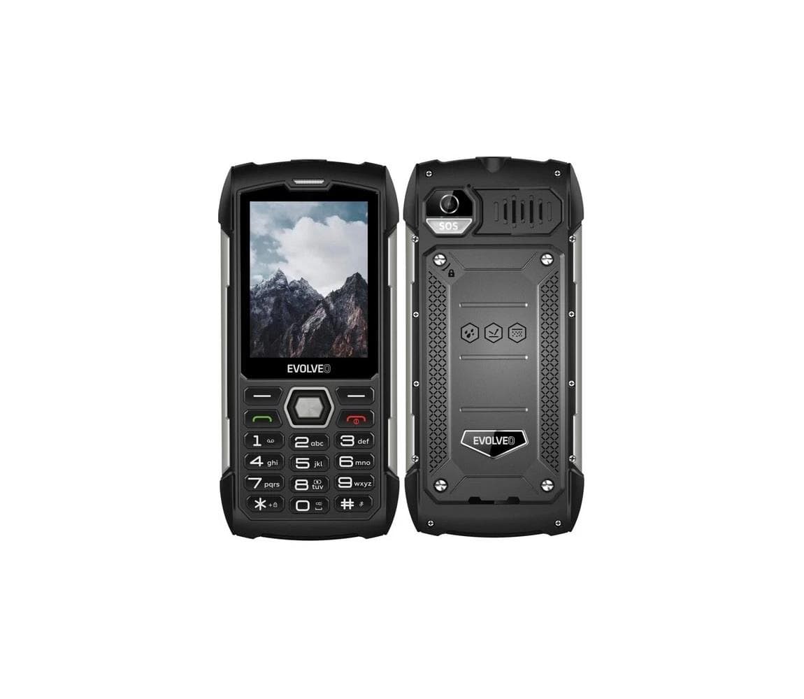 Evolveo - StrongPhone H1 vodotesný Dual SIM telefón čierna/strieborná SGP-H1-BS