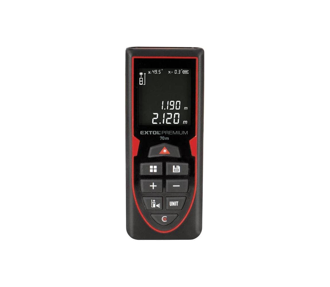 Extol Premium - Laserový merač vzdialenosti 70 m 5V/800 mAh 8820047