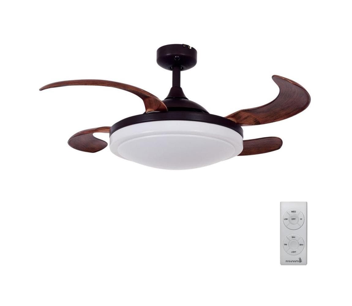 Lucci air FANAWAY 512120 - Stropný látor EVORA 2xE27/15W/230V + diaľkové ovládanie 512120