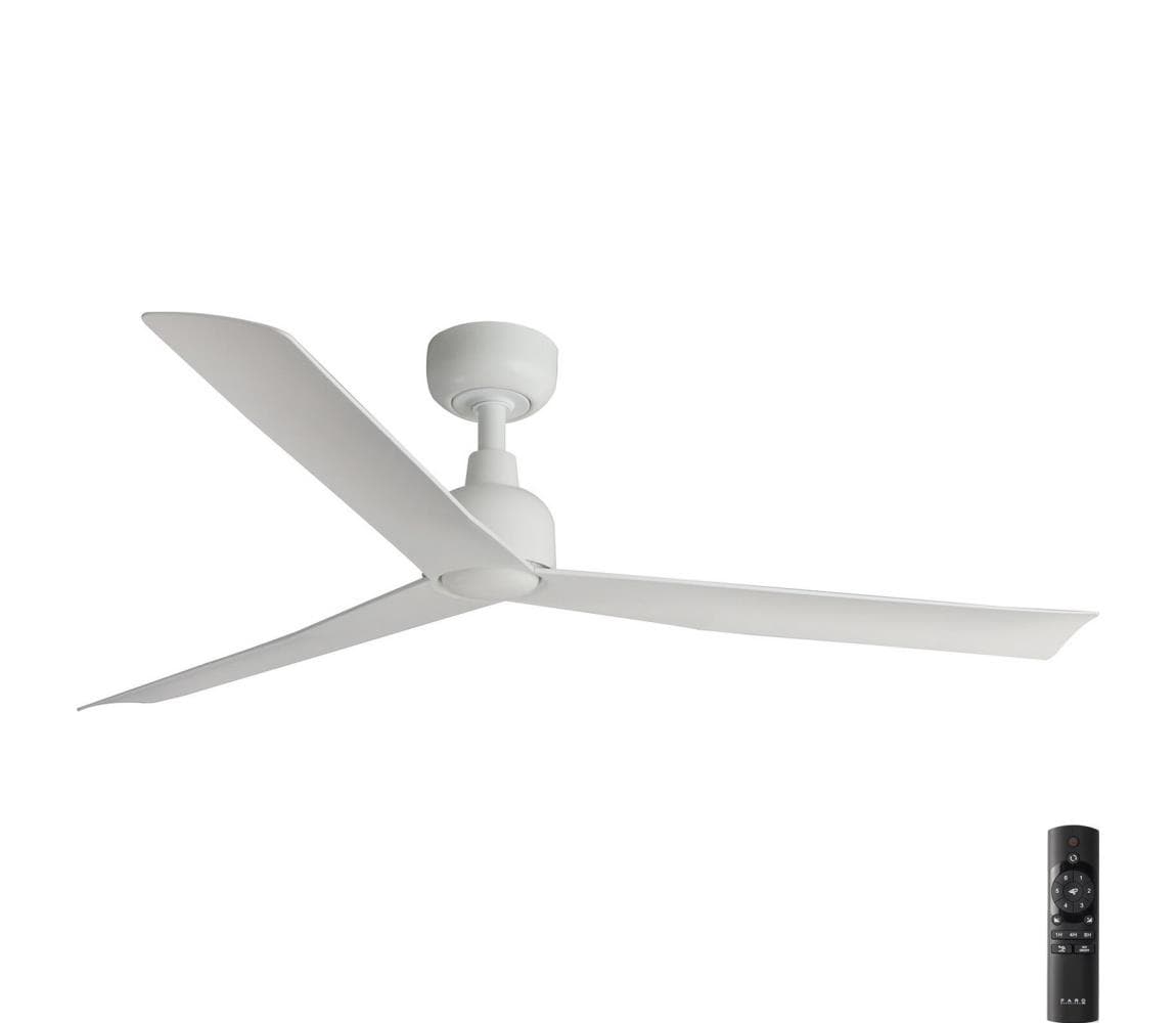 FARO Barcelona FARO 34274 - Stropný látor MARINE M biela IP44 + diaľkové ovládanie 34274