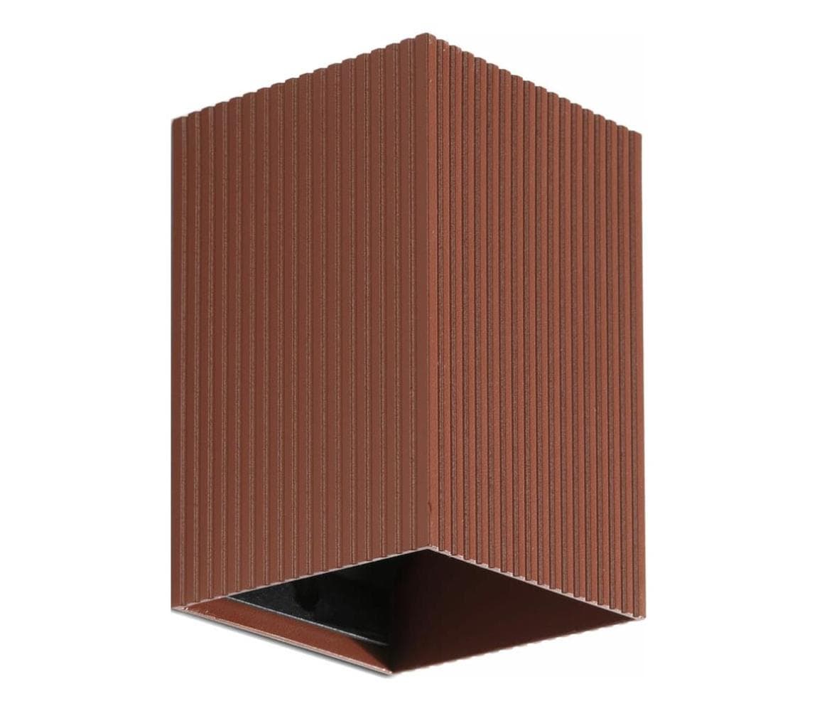 FARO Barcelona FARO 40537 - Nástenné svietidlo SOLE 1xGU10/8W/230V tehlová vrúbkovaná hranatý 40537