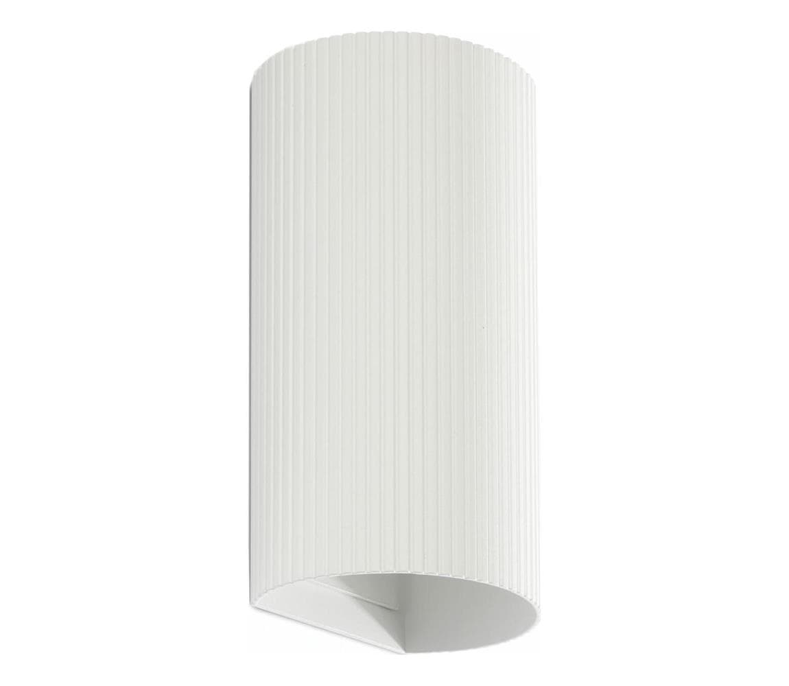 FARO Barcelona FARO 40542 - Nástenné svietidlo SOLE 2xGU10/8W/230V biela vrúbkovaná zaokrúhlený 40542