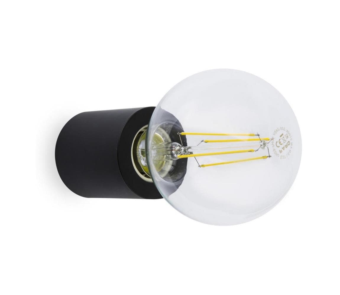 FARO Barcelona FARO 62151 - Nástenné svietidlo TEN 1xE27/20W/230V čierna 62151