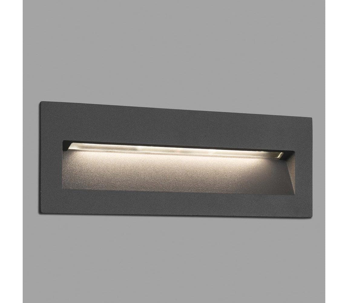 FARO Barcelona FARO 70638 - LED vonkajšie zapustené svietidlo NAT LED/8W/230V IP65 čierna 70638