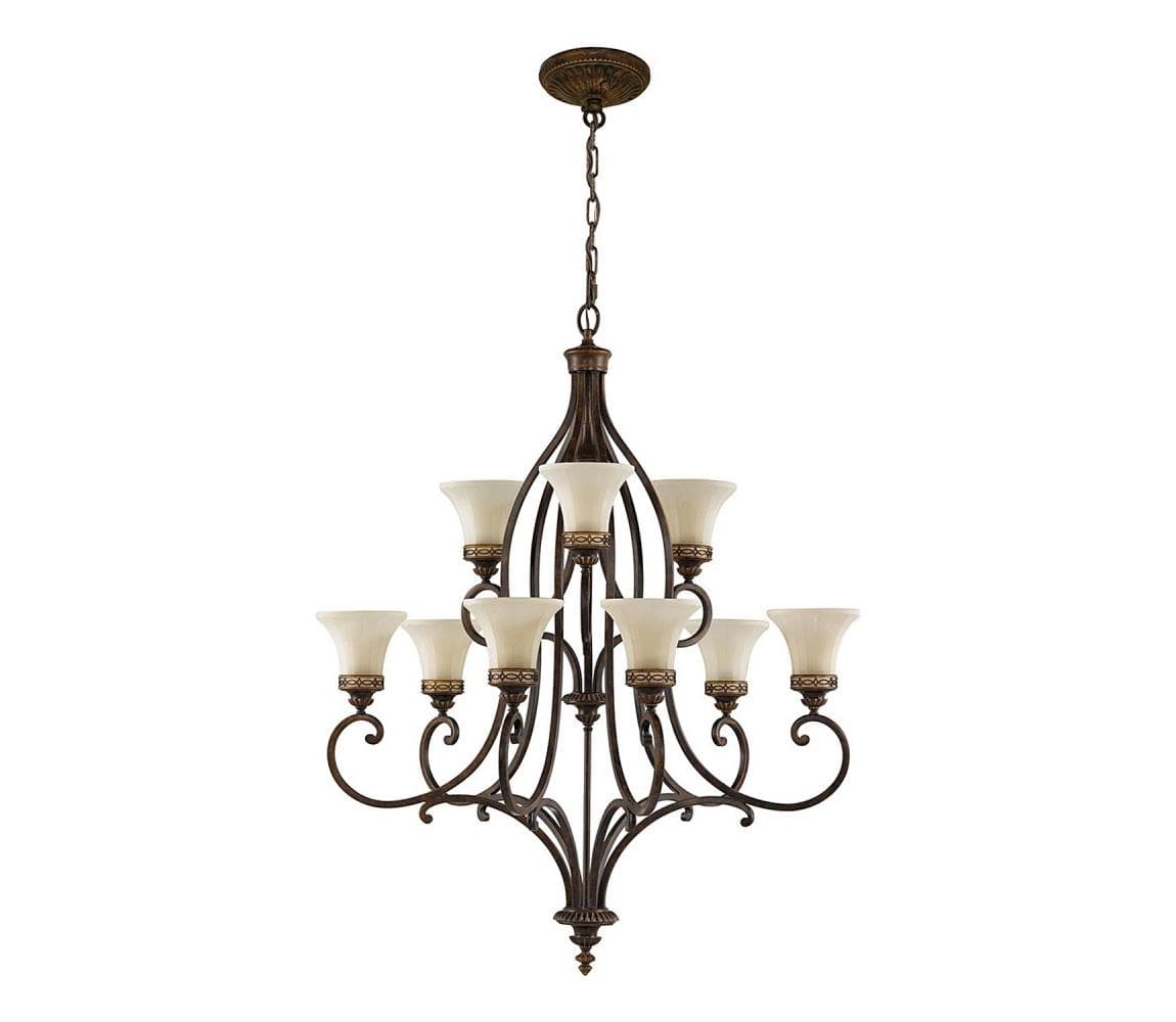 Elstead Feiss FE-DRAWING-ROOM9 - Luster na reťazi DRAWING ROOM 9xE27/60W/230V FE-DRAWING-ROOM9